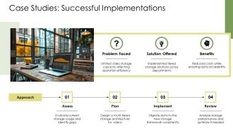 Optimizing Video Storage Use Strategies PPT Outline AT Images Compatible