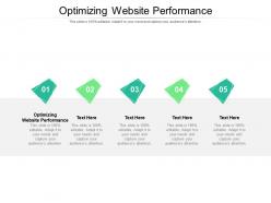 Optimizing website performance ppt powerpoint presentation infographics pictures cpb