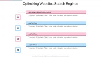 Optimizing Websites Search Engines In Powerpoint And Google Slides Cpb