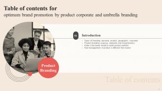 Optimum Brand Promotion By Product Corporate And Umbrella Branding CD V Researched Images