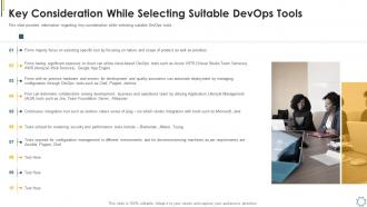 Optimum devops tools selection it key consideration while selecting suitable