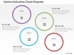 Option indication chain diagram flat powerpoint design