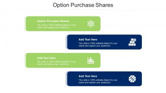 Option Purchase Shares Ppt Powerpoint Presentation Portfolio Designs Cpb