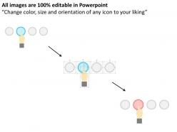 Option selection process diagram flat powerpoint design