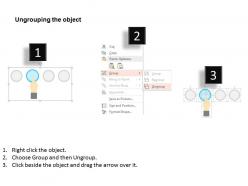 Option selection process diagram flat powerpoint design