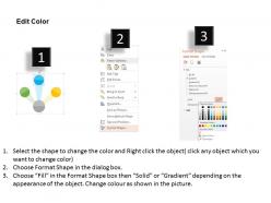 Option selection touch and choose concept flat powerpoint design