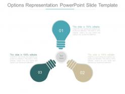 Options representation powerpoint slide template