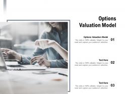 Options valuation model ppt presentation visual aids background images cpb