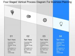 Or four staged vertical process diagram for business planning powerpoint template