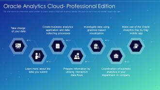 Oracle analytics cloud it oracle analytics cloud professional edition