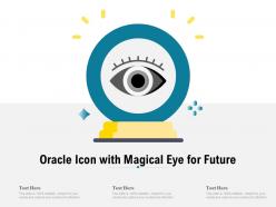 Oracle icon with magical eye for future