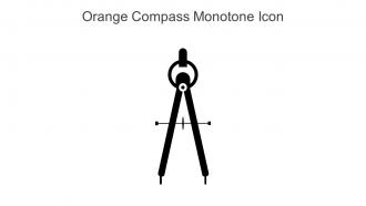 Orange Compass Monotone Icon In Powerpoint Pptx Png And Editable Eps Format