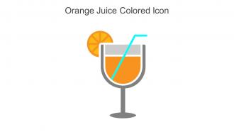 Orange Juice Colored Icon In Powerpoint Pptx Png And Editable Eps Format
