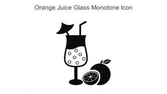 Orange Juice Glass Monotone Icon In Powerpoint Pptx Png And Editable Eps Format