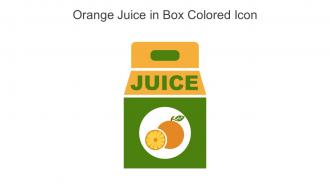Orange Juice In Box Colored Icon In Powerpoint Pptx Png And Editable Eps Format