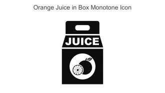 Orange Juice In Box Monotone Icon In Powerpoint Pptx Png And Editable Eps Format