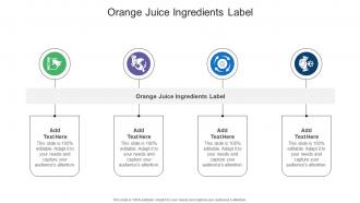 Orange Juice Ingredients Label In Powerpoint And Google Slides Cpb