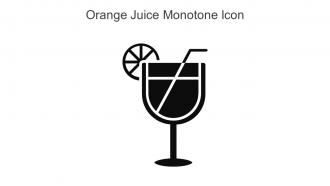 Orange Juice Monotone Icon In Powerpoint Pptx Png And Editable Eps Format