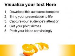 Orange slice food powerpoint templates and powerpoint backgrounds 0311