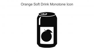 Orange Soft Drink Monotone Icon In Powerpoint Pptx Png And Editable Eps Format