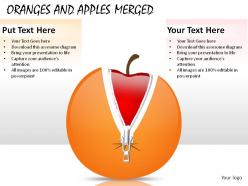 Oranges and apples merged powerpoint presentation slides