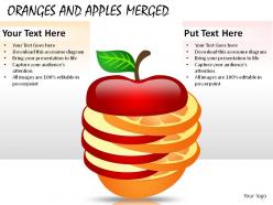 Oranges and apples merged powerpoint presentation slides