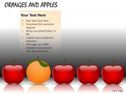 Oranges and apples powerpoint presentation slides db