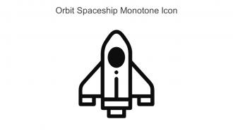 Orbit Spaceship Monotone Icon In Powerpoint Pptx Png And Editable Eps Format