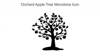 Orchard Apple Tree Monotone Icon In Powerpoint Pptx Png And Editable Eps Format