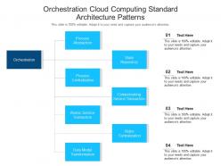 Orchestration cloud computing standard architecture patterns ppt powerpoint slide