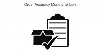 Order Accuracy Monotone Icon In Powerpoint Pptx Png And Editable Eps Format