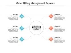 Order billing management reviews ppt powerpoint presentation icon samples cpb