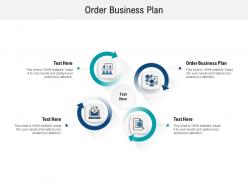 Order business plan ppt powerpoint presentation file guide cpb