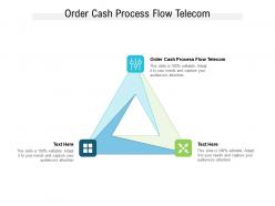 Order cash process flow telecom ppt powerpoint presentation summary gridlines cpb