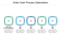 Order cash process optimization ppt powerpoint presentation tips cpb