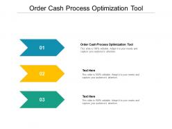 Order cash process optimization tool ppt powerpoint presentation portfolio microsoft cpb