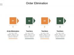 Order elimination ppt powerpoint presentation layouts diagrams cpb