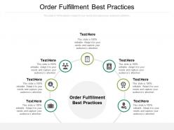 Order fulfillment best practices ppt powerpoint presentation gallery diagrams cpb