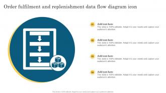 Order Fulfilment And Replenishment Data Flow Diagram Icon
