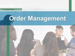 Order management business processes product purchase relationship