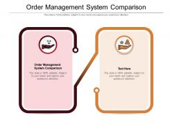 Order management system comparison ppt powerpoint presentation diagram ppt cpb