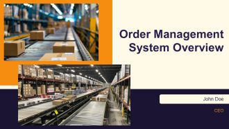 Order Management System Overview PPT Mockup AT