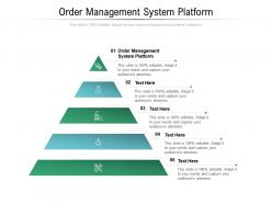 Order management system platform ppt powerpoint presentation inspiration layout ideas cpb