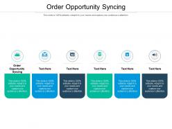 Order opportunity syncing ppt powerpoint presentation portfolio demonstration cpb