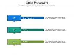 Order processing ppt powerpoint presentation portfolio influencers cpb