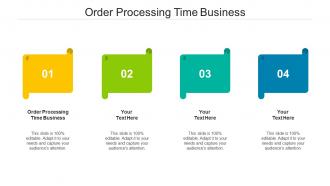Order Processing Time Business Ppt Powerpoint Presentation Pictures Visuals Cpb