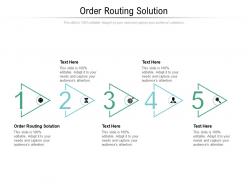 Order routing solution ppt powerpoint presentation gallery master slide cpb