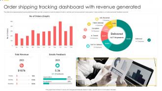 Order Shipping Tracking Dashboard With Revenue Generated