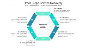Order steps service recovery ppt powerpoint presentation infographics visual aids cpb