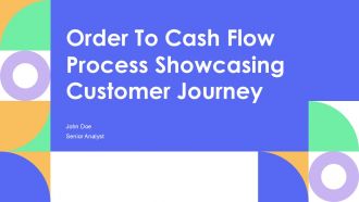 Order To Cash Flow Process Showcasing Customer Journey PPT Guidelines AT
